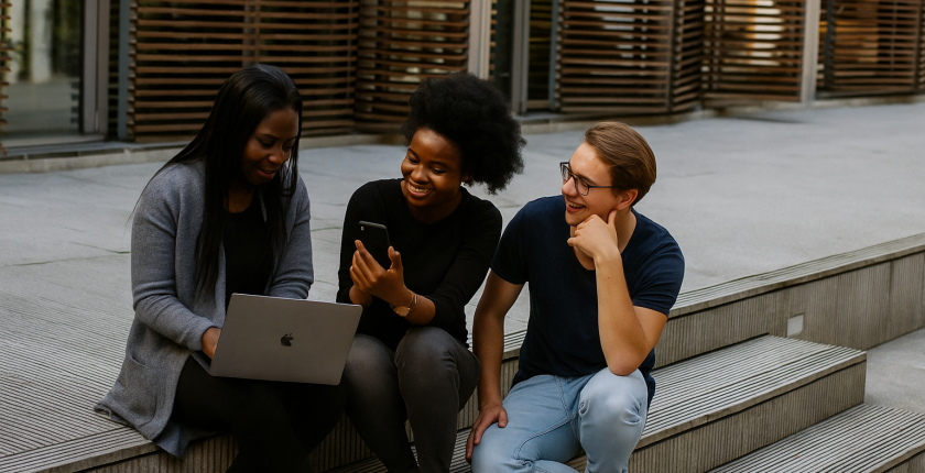 Sa Government interns having a chat